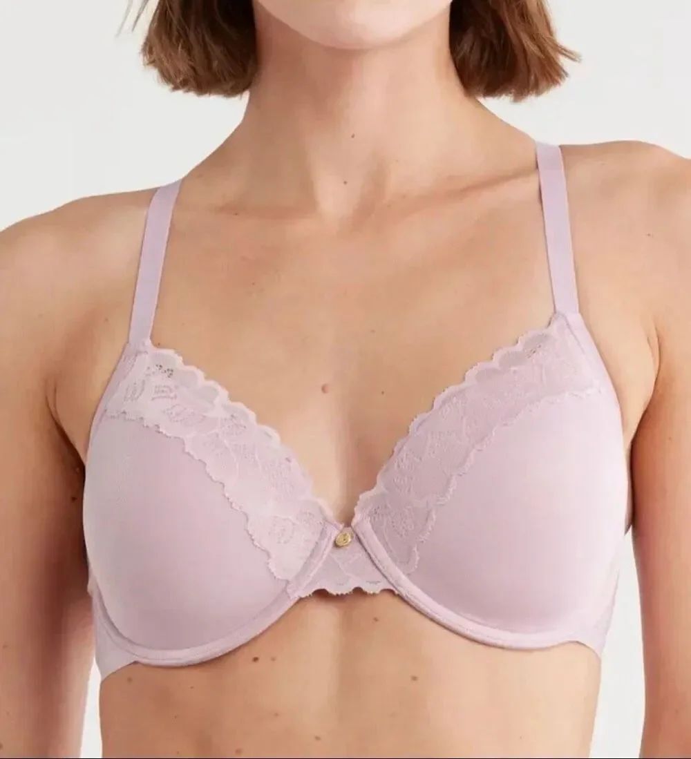 B50 Natori refined contour pink Bra size 38D 7313219
